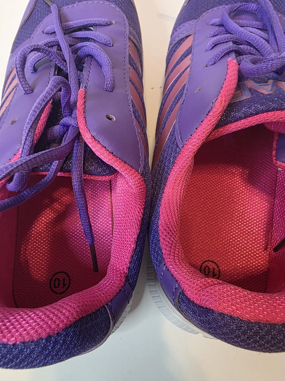 Amazon Kids Purple and Pink Athletic Sneakers